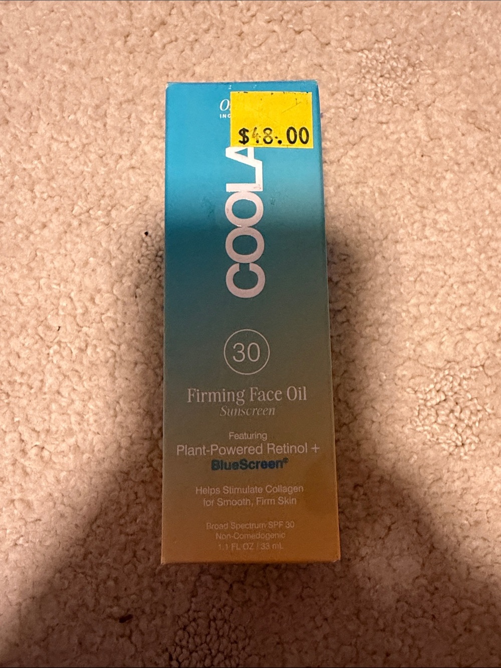 COOLA Firming Face Oil SPF 30 - Blue and Gold Ombre